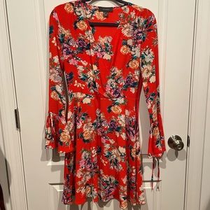 Red Floral Dress